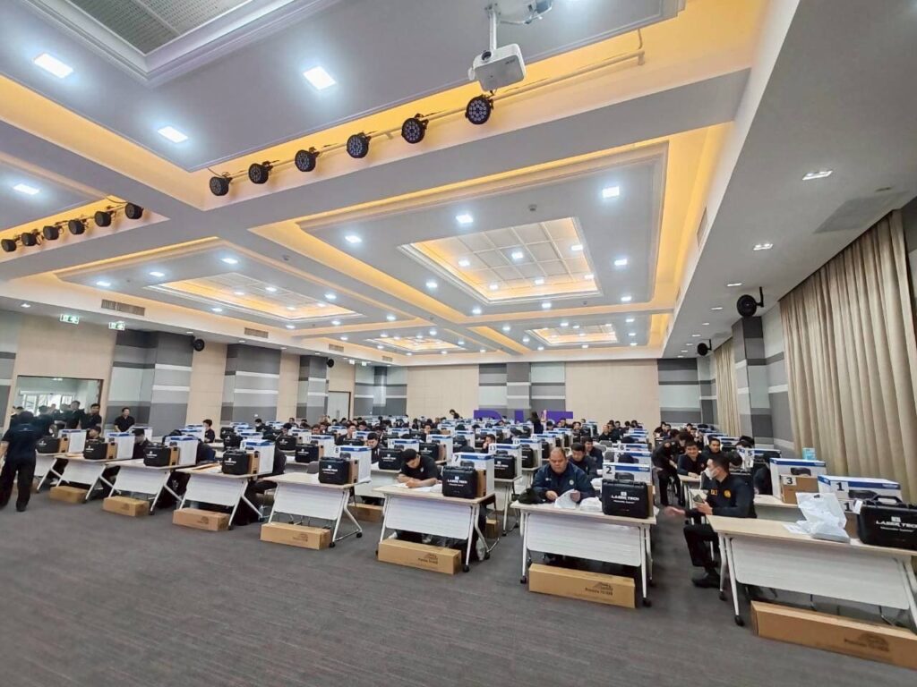 งมอบเครื่องตรวจจับความเร็วด้วยแสงเลเซอร์